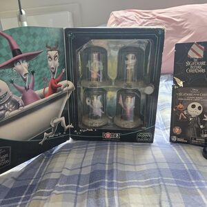 Disney Nightmare Before Christmas Figures - Black, White, Orange